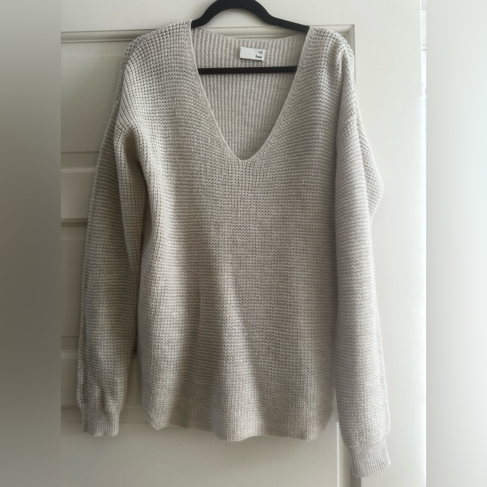 Wilfred Beige V-Neck Sweater
